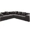 Pehmeä Kulmasohva Micadoni Home Margo XL, Tummanharmaa