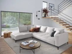 Pehmeä Kulmasohva Micadoni Home Marram 5S, Vaaleanharmaa/musta -NORE Kalusteet Myymälä pehmea kulmasohva micadoni home marram 5s vaaleanharmaamusta e9945 osta reference