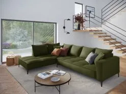 Pehmeä Kulmasohva Micadoni Home Marram 5S, Vihreä/musta -NORE Kalusteet Myymälä pehmea kulmasohva micadoni home marram 5s vihreamusta a0a6b osta reference