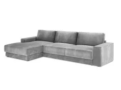 Pehmeä Kulmasohva Milo Casa Gaia, Vaaleanharmaa