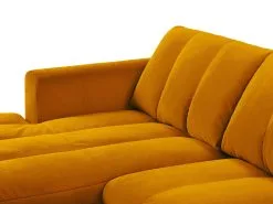 Pehmeä Kulmasohva Milo Casa Gina 4S, Keltainen/musta -NORE Kalusteet Myymälä pehmea kulmasohva milo casa gina 4s keltainenmusta addc6 halvempi reference