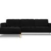 Pehmeä Kulmasohva Milo Casa Gina, Musta