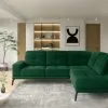 Pehmeä Kulmasohva NORE Theodore, Tummanvihreä