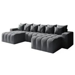 Pehmeä Kulmasohva Selsey Batilo U, Harmaa