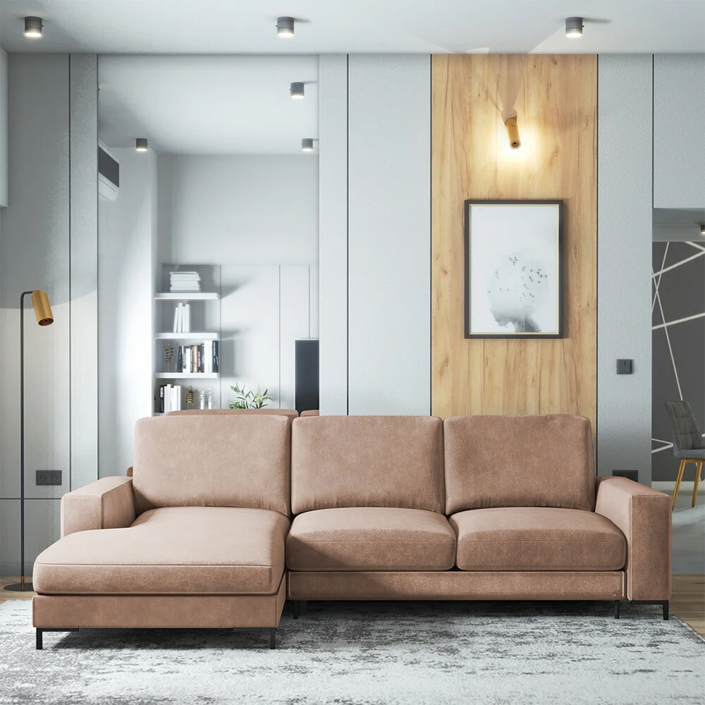 Pehmeä Kulmasohva Selsey Mokpeo, Vaaleanruskea 2 Pehmeä Kulmasohva Selsey Mokpeo, Vaaleanruskea - Image 2