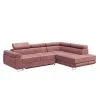 Pehmeä Kulmasohva Selsey Stevil, Vaaleanpunainen