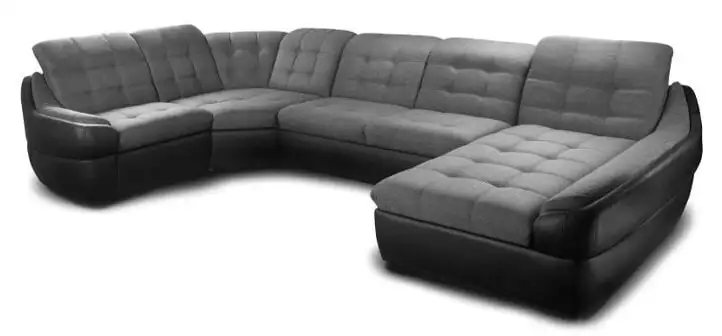 Pehmeä Kulmasohva TMS Tokyo, Harmaa / Musta 1 Pehmeä Kulmasohva TMS Tokyo, Harmaa / Musta