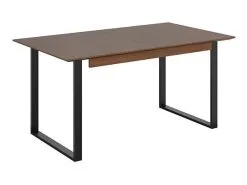 Black Red White Pidennettävä Pöytä BRW Vario Fusion 160 NMPK, Tummanruskea/musta