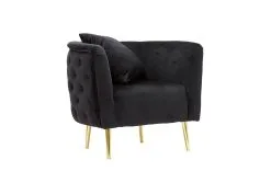 Pink Glam -nojatuoli / Tuoli, 76 X 74 X 71 Cm, Musta