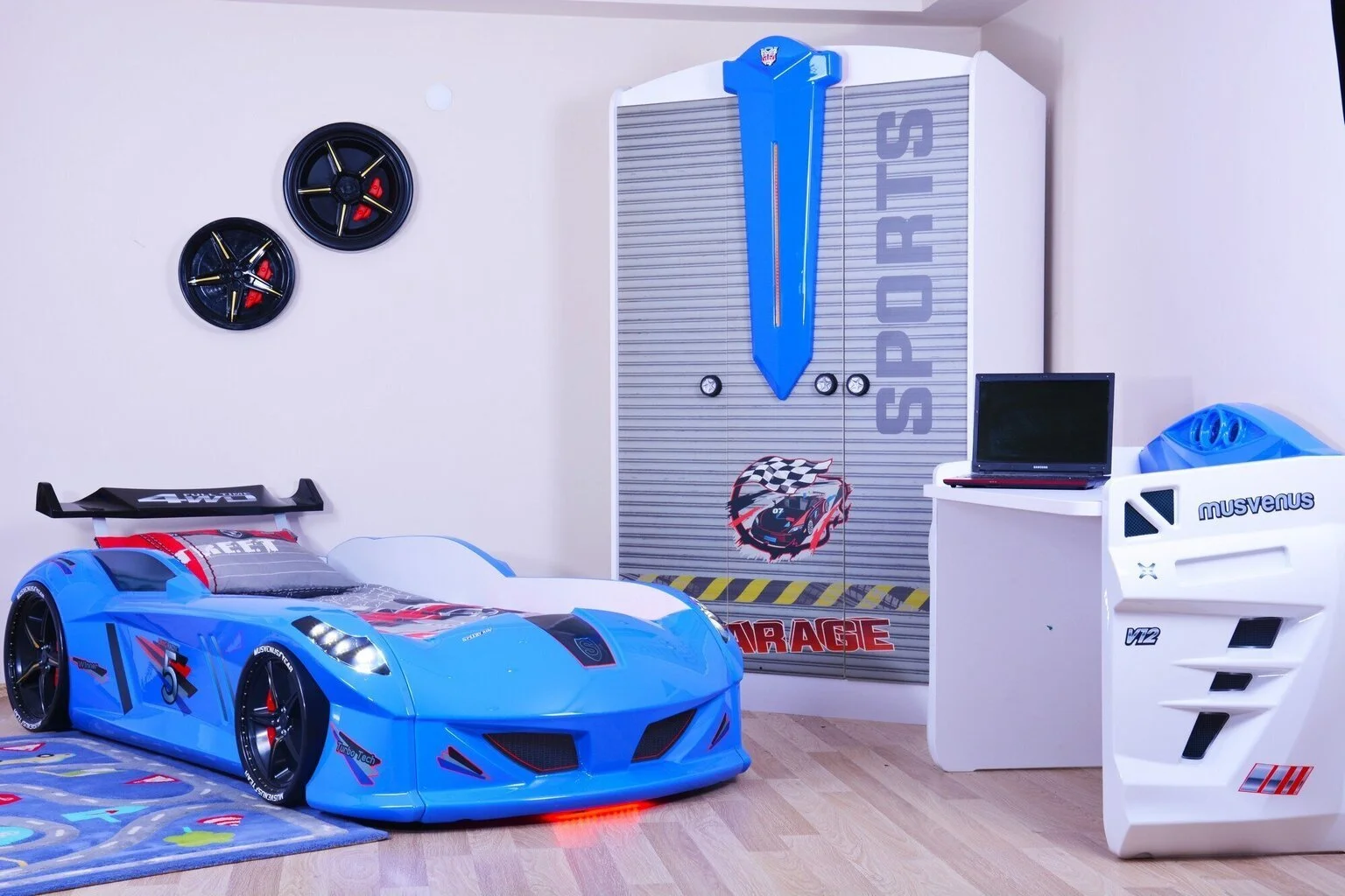 Pinnasänky Kalune Design Speedy, Sininen 5 Pinnasänky Kalune Design Speedy, Sininen - Image 5