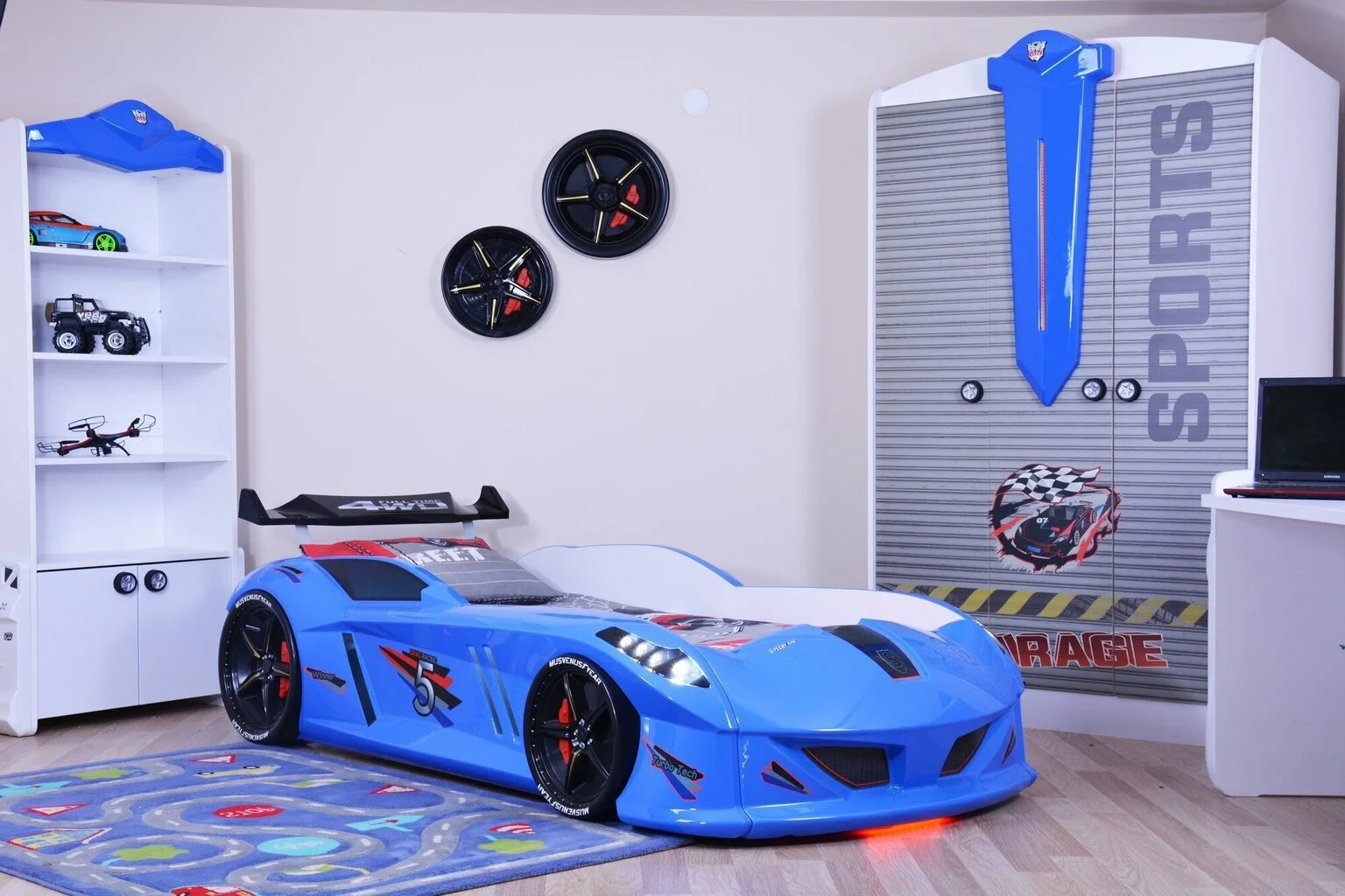 Pinnasänky Kalune Design Speedy, Sininen 6 Pinnasänky Kalune Design Speedy, Sininen - Image 6