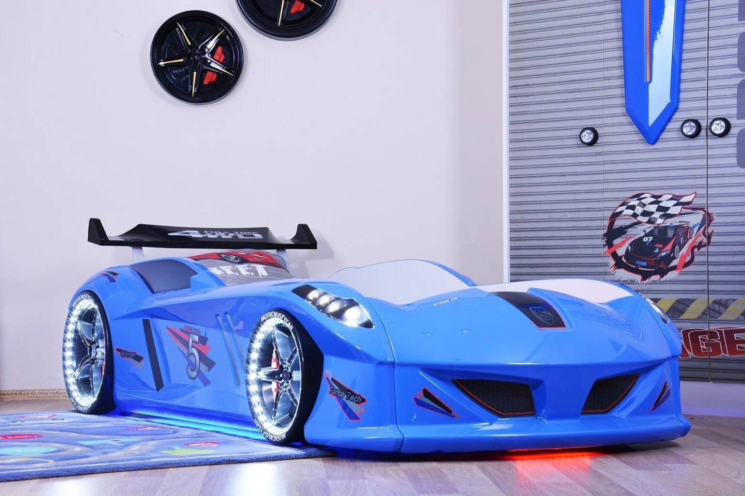 Pinnasänky Kalune Design Speedy, Sininen 3 Pinnasänky Kalune Design Speedy, Sininen - Image 3