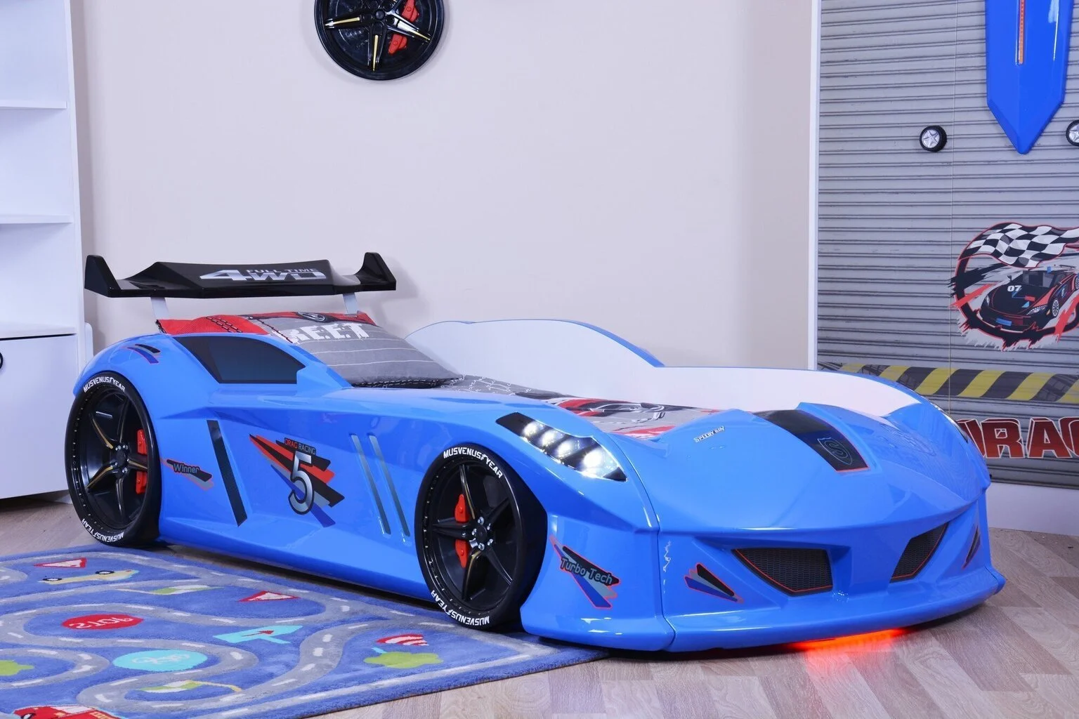 Pinnasänky Kalune Design Speedy, Sininen 1 Pinnasänky Kalune Design Speedy, Sininen