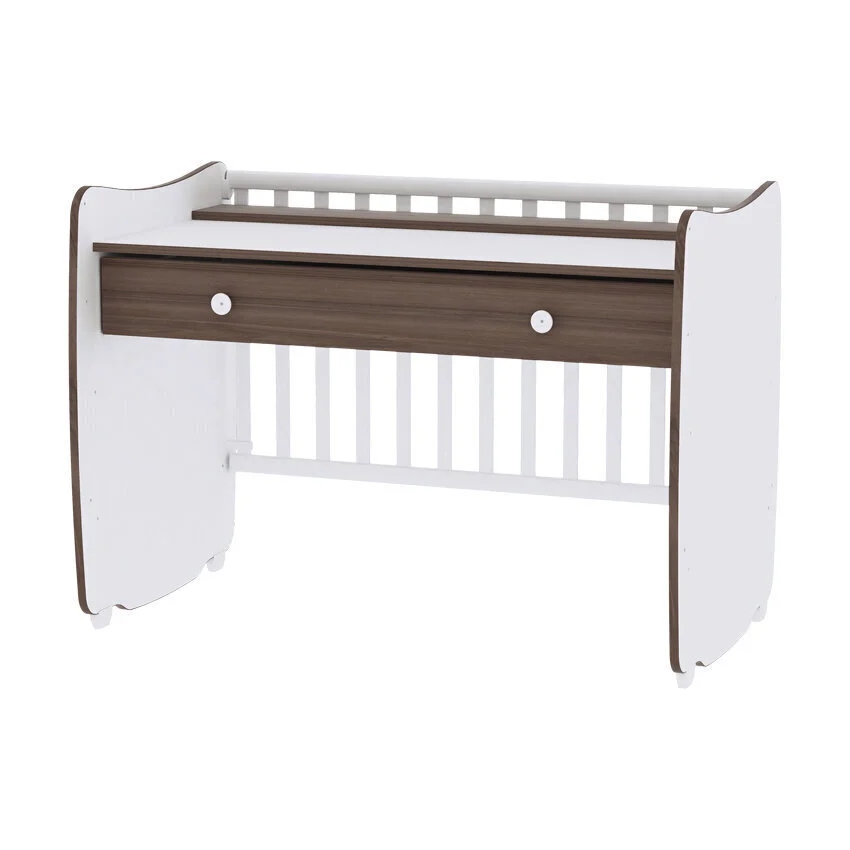 Pinnasänky Lorelli Dream New, 60x120, Valkoinen/vaaleanruskea 4 Pinnasänky Lorelli Dream New, 60x120, Valkoinen/vaaleanruskea - Image 4