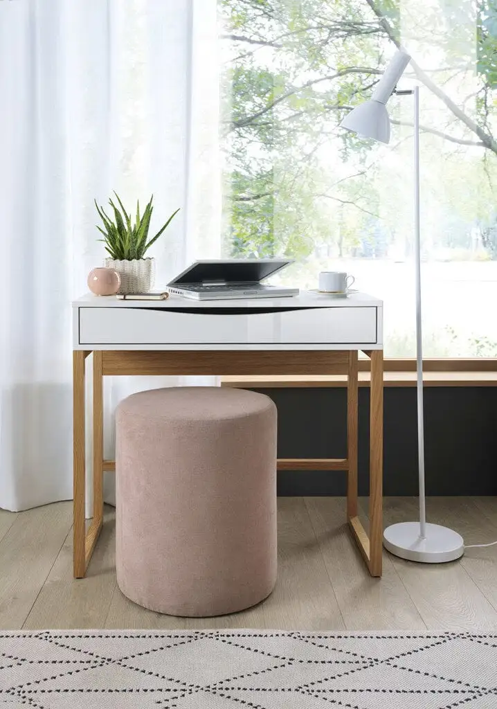 Black Red White Pori -kampauspöytä, Valkoinen Kiiltävä/tammi 5 Black Red White Pori -kampauspöytä, Valkoinen Kiiltävä/tammi - Image 5