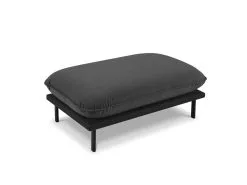 Interieurs86 Rahi Interieus86 Auguste, Tummanharmaa/musta -NORE Kalusteet Myymälä pouf interieus86 auguste tummanharmaamusta b8adc netistai reference