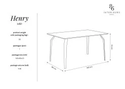 Interieurs86 Pöytä Interieurs 86 Henry, 140x90 Cm, Musta -NORE Kalusteet Myymälä poyta interieurs 86 henry 140x90 cm musta 165c6 palaute reference