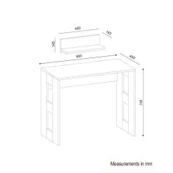 Pöytä- Ja Hyllysetti Robin, Valkoinen -NORE Kalusteet Myymälä poyta ja hyllysetti robin valkoinen 895b2 netistai reference
