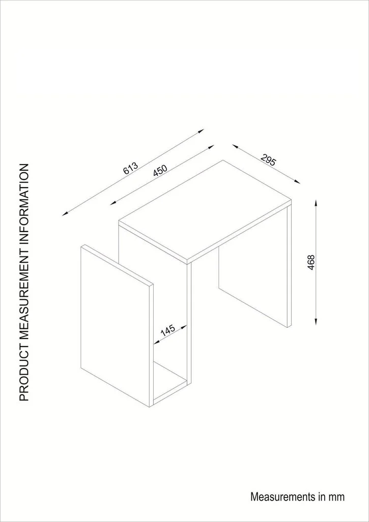 Pöytä Kalune Design Yosun, Valkoinen 2 Pöytä Kalune Design Yosun, Valkoinen - Image 2