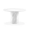 Pöytä Micadoni Home Sahara, 120 Cm, Valkoinen