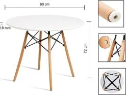 Pöytä Mufart ETT 3367, Valkoinen -NORE Kalusteet Myymälä poyta mufart ett 3367 valkoinen e9435 hinta reference