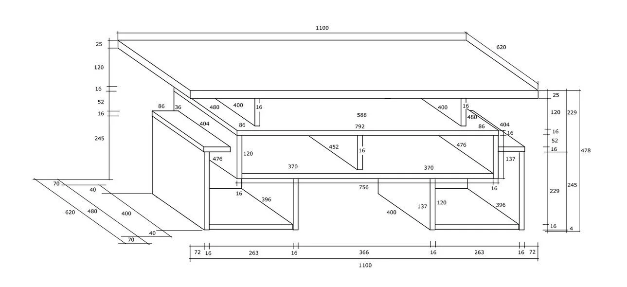 Meblocross Pöytä Rio S, Tammi. 3 Meblocross Pöytä Rio S, Tammi. - Image 3