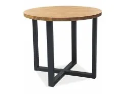 Pöytä Signal Meble Rolf, Musta/ruskea