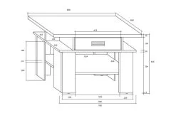 ML Meble Pöytä Solo, Tammi. -NORE Kalusteet Myymälä poyta solo tammi 3d22b netistai reference