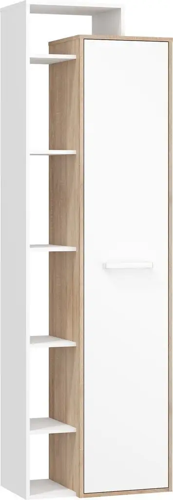 Meblocross Rio L, Vaatekaappi Valkoinen/ruskea. 1 Meblocross Rio L, Vaatekaappi Valkoinen/ruskea.