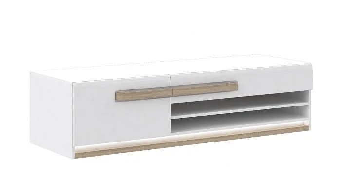 Forte RTV Attention -TV-taso, 40 X 160 X 52 Cm, Korkeakiilto Valkoinen / Sonoma Tammi 1 Forte RTV Attention -TV-taso, 40 X 160 X 52 Cm, Korkeakiilto Valkoinen / Sonoma Tammi