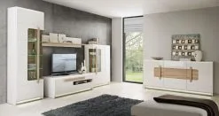 Forte RTV Attention -TV-taso, 40 X 160 X 52 Cm, Korkeakiilto Valkoinen / Sonoma Tammi 9 Forte RTV Attention -TV-taso, 40 X 160 X 52 Cm, Korkeakiilto Valkoinen / Sonoma Tammi -NORE Kalusteet Myymälä rtv attention tv taso 40 x 160 ec731 halvempi reference