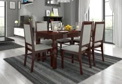 Ruokailuryhmä ADRK Furniture Rodos 25, Vaaleanruskea -NORE Kalusteet Myymälä ruokailuryhma adrk furniture rodos 25 vaaleanruskea ba07c palaute reference