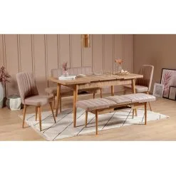 Ruokapöydän Tuoli Kalune Design 869, Beige -NORE Kalusteet Myymälä ruokapoydan tuoli kalune design 869 beige 2520b hinta reference