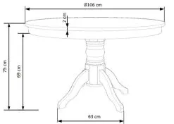 Halmar Ruokapöytä Gloster, Valkoinen -NORE Kalusteet Myymälä ruokapoyta gloster valkoinen 0f366 osta reference