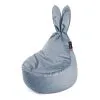 Säkkituoli Qubo™ Baby Rabbit Slate Velvet Fit, Harmaa