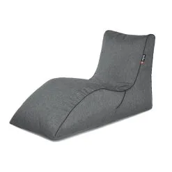 Säkkituoli Qubo™ Lounger Aspen Mesh Fit, Harmaa