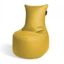 Qubo™ Säkkituoli Qubo ™ Muff, Tekonahkaa, Keltainen