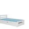 Sänky ADRK Furniture Nelga, 80x180 Cm, Valkoinen