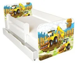 Amila Sänky Ami 38 Patjalla 140x70cm, Vuodevaatelaatikko Ja Irrotettavalla Reunalla