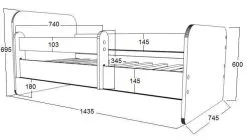 Amila Sänky Ami 54 Patjalla 140x70cm -NORE Kalusteet Myymälä sanky ami 54 patjalla 140x70cm 7fb24 hinta reference