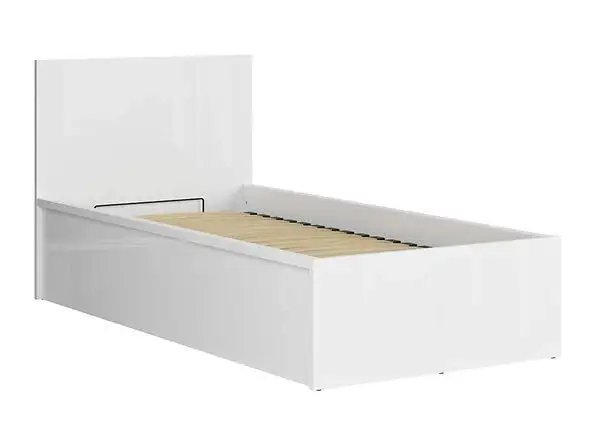 Black Red White Sänky BRW Tetrix 90x200cm, Valkoinen 1 Black Red White Sänky BRW Tetrix 90x200cm, Valkoinen