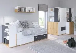 Sänky Meblocross Hey 10, 90x200 Cm, Valkoinen/tummanharmaa -NORE Kalusteet Myymälä sanky meblocross hey 10 90x200 cm valkoinentummanharmaa 268f2 halvempi reference