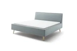 Sänky Meise Frieda BK, 180x200 Cm, Vaaleansininen/ruskea.