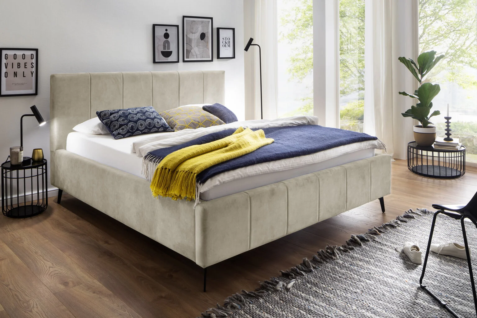 Sänky Meise Lizzano, 160x200 Cm, Beige Väri 1 Sänky Meise Lizzano, 160x200 Cm, Beige Väri