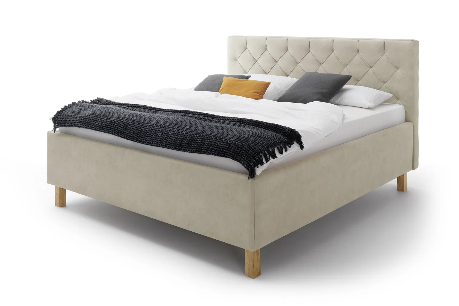 Meise Sänky Meisi San Remo, 160x200 Cm, Beige/ruskea 1 Meise Sänky Meisi San Remo, 160x200 Cm, Beige/ruskea