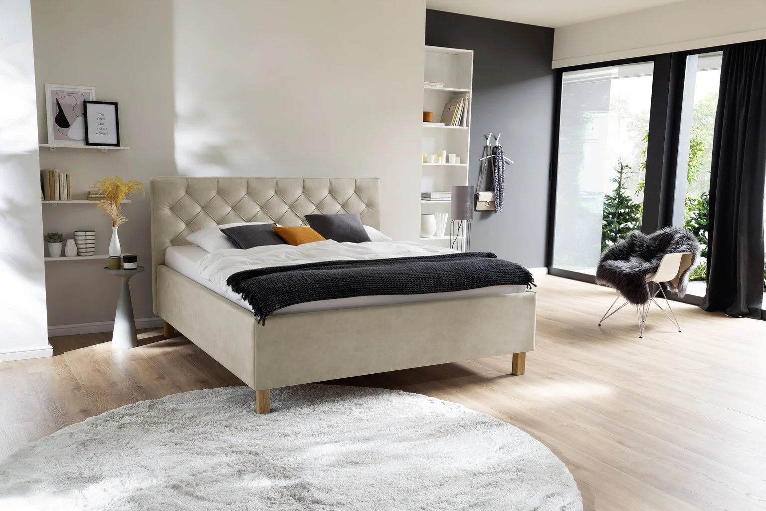 Meise Sänky Meisi San Remo, 160x200 Cm, Beige/ruskea 2 Meise Sänky Meisi San Remo, 160x200 Cm, Beige/ruskea - Image 2