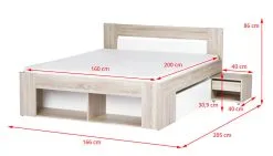 Szynaka Meble Sänky Milo 09 160x200 Cm, Valkoinen/ruskea 7 Szynaka Meble Sänky Milo 09 160x200 Cm, Valkoinen/ruskea -NORE Kalusteet Myymälä sanky milo 09 160x200 cm valkoinenruskea 47991 palaute reference
