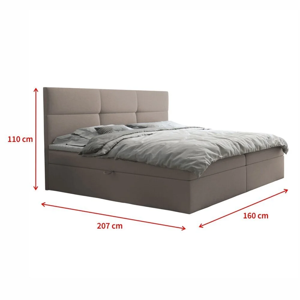 Sänky Selsey Satiri, 160x200 Cm, Vaaleanpunainen 5 Sänky Selsey Satiri, 160x200 Cm, Vaaleanpunainen - Image 5