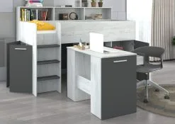 Sänky Työpöydällä Neo L, Valkoinen/harmaa. -NORE Kalusteet Myymälä sanky tyopoydalla neo l valkoinenharmaa 77a59 palaute reference