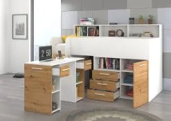 Sänky Työpöydällä Neo L, Valkoinen/vaaleanruskea -NORE Kalusteet Myymälä sanky tyopoydalla neo l valkoinenvaaleanruskea feea9 halvempi reference